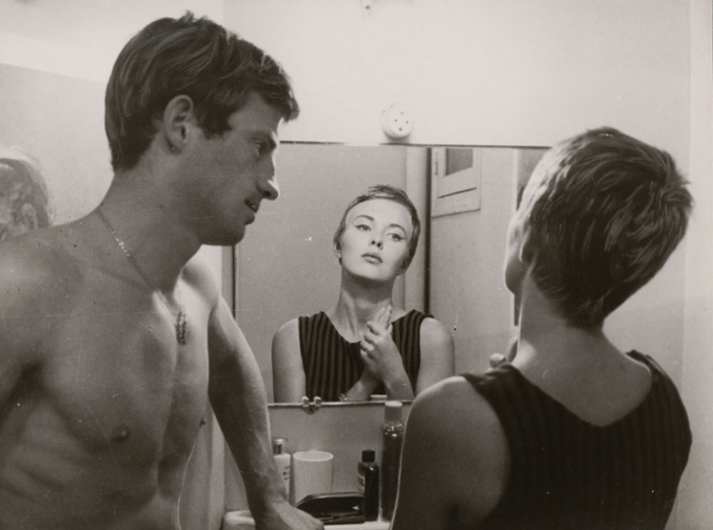 Jean-Paul Belmondo and Jean Seberg in À bout de souffle